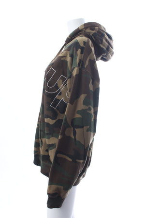 Supreme Reflective Hooded Woodland Camo Sweatshirt