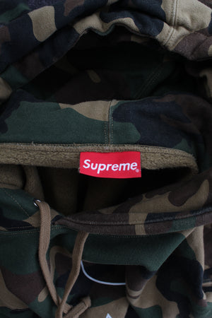 Supreme Reflective Hooded Woodland Camo Sweatshirt