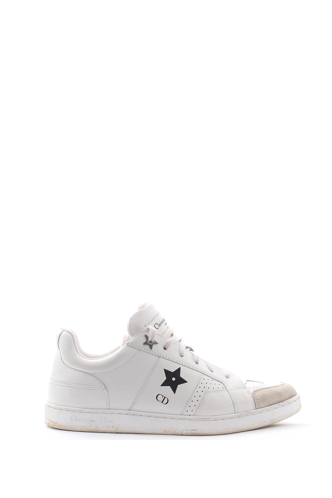 Dior Star Leather and Suede Sneakers