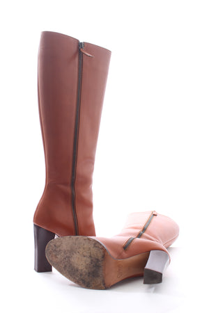 Chloe Leather Knee-High Boots