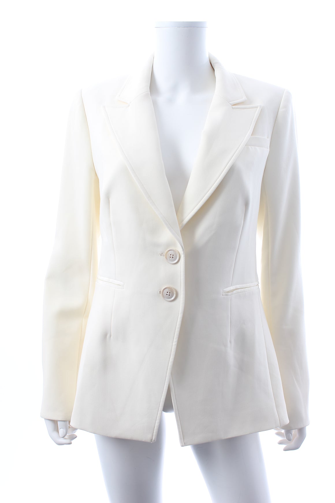 Paige Single-Breasted Crepe Blazer