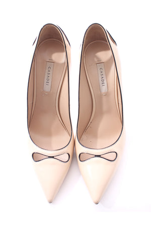 Casadei Cutout Leather Pumps