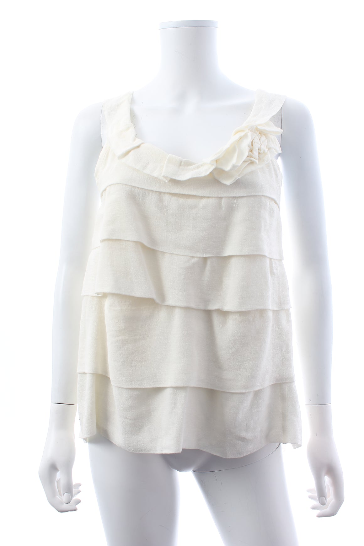 Marc Jacobs Linen Ruffled Top