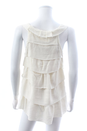 Marc Jacobs Linen Ruffled Top