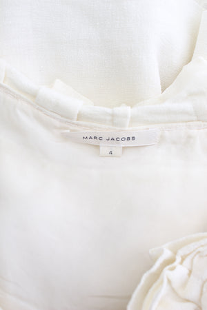 Marc Jacobs Linen Ruffled Top