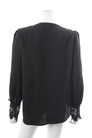 L'Agence Ava Lace Cuff Blouse - Current Collection