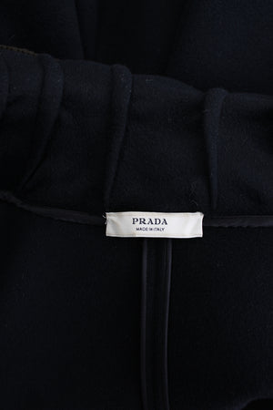 Prada Mink-Trimmed Wool and Angora-Blend Coat