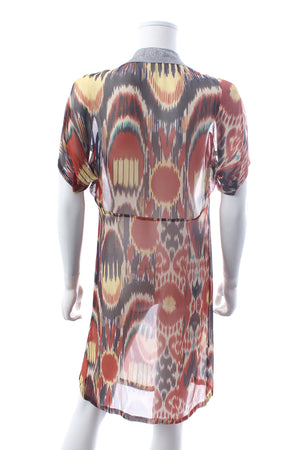 Dries Van Noten Silk Printed Mini Dress