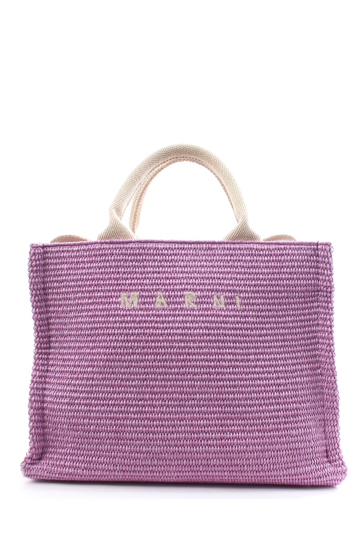 Marni Small Raffia East West Tote Bag