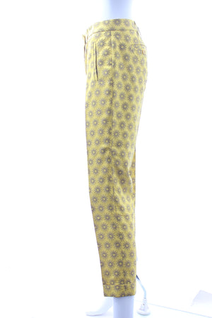 Etro Printed Jacquard Cropped Trousers