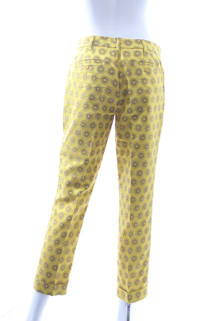 Etro Printed Jacquard Cropped Trousers