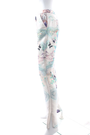 Prabal Gurung Wool and Silk-Blend Floral Printed Trousers