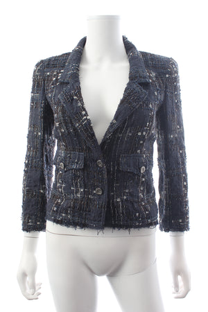 Chanel Spring 2006 Collection Tweed Silk-Blend Jacket