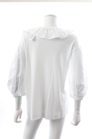 Simone Rocha Ruffled Puff-Sleeve Cotton Top