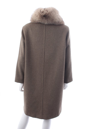 Max Mara Wool and Angora-Blend Single-Breasted Coat