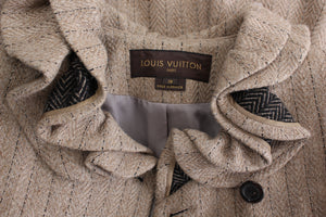 Louis Vuitton Fall 2006 Runway Striped Wool Double Breasted Coat