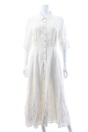 Mara Hoffman Lorelei Linen and Cotton-Blend Midi Shirtdress