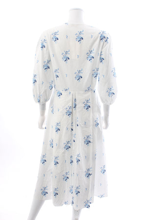 Emilia Wickstead Isolde Floral Printed Cotton Poplin Midi Dress