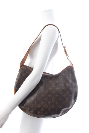 Louis Vuitton Croissant GM Leather-Trimmed Monogram Canvas Shoulder Bag