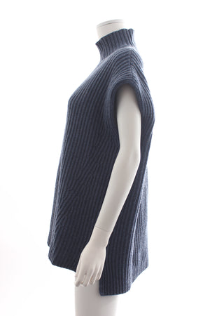 GANNI Ribbed Wool-Blend Sleeveless Sweater