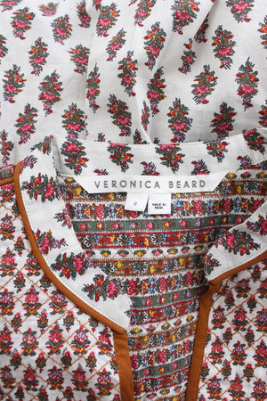 Veronica Beard Alivia Printed Cotton Blouse