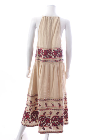 SEA New York Beena Embroidered Halter Neck Maxi Dress