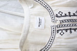 Isabel Marant Étoile Perkins Embroidered Cotton Blouse