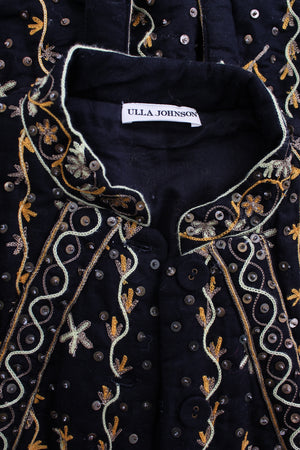 Ulla Johnson Indira Embroidered Linen-cotton Blend Waistcoat
