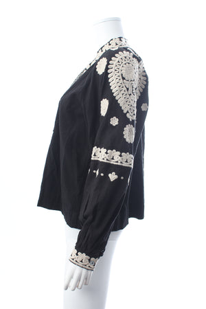 SEA New York Holly Soutache Embroidered Blouse
