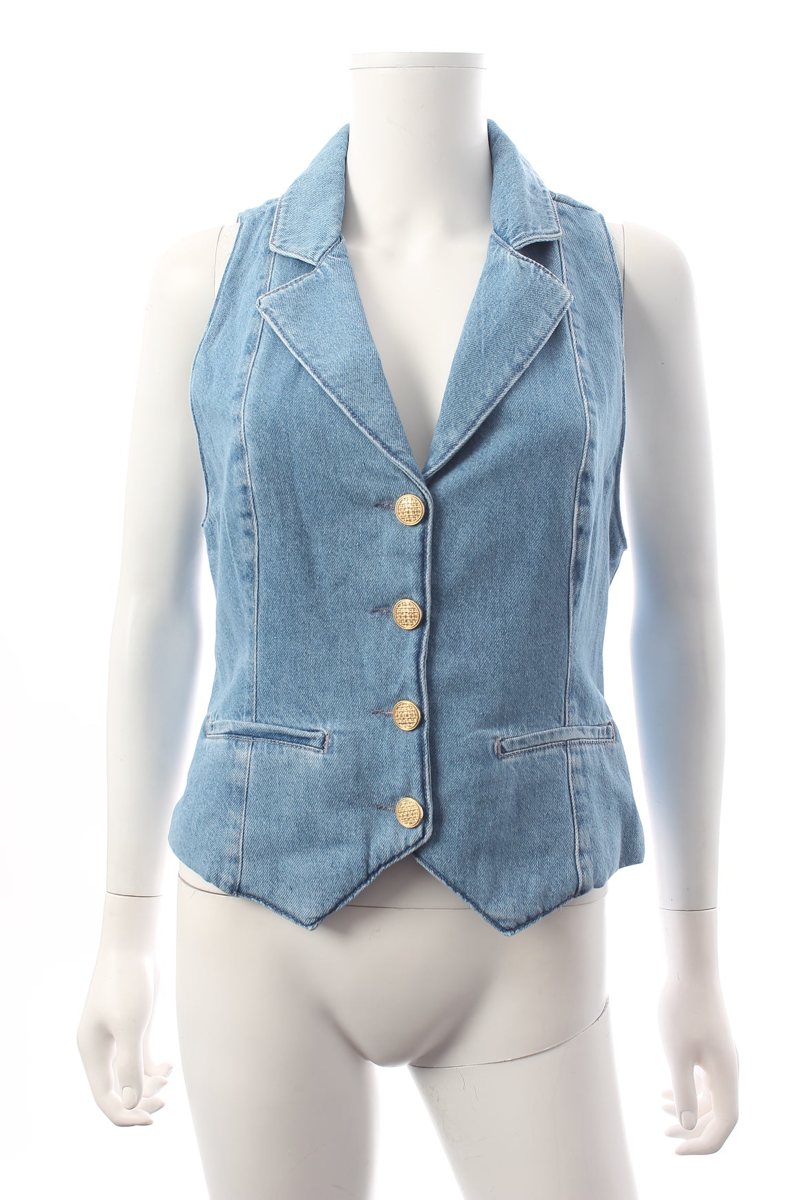 Reformation Nova Denim Waistcoat