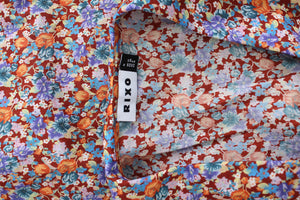 RIXO Mady Floral Printed Cotton Blouse