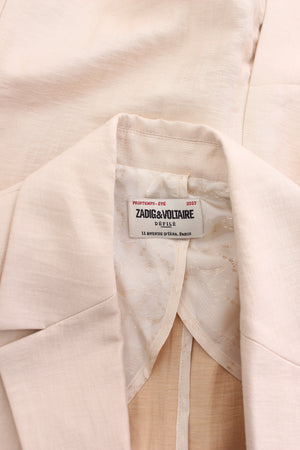 Zadig and Voltaire Violet Linen Mix Blazer