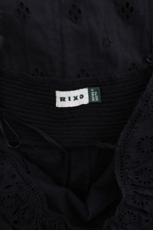RIXO Sorcha Eyelet-Embroidered Cotton Midi Dress