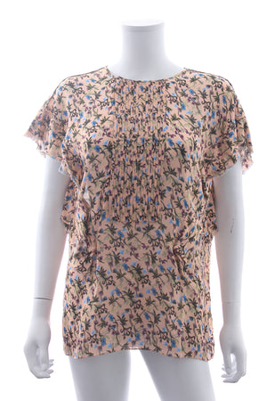 Chloé Floral Printed Short Sleeved Blouse