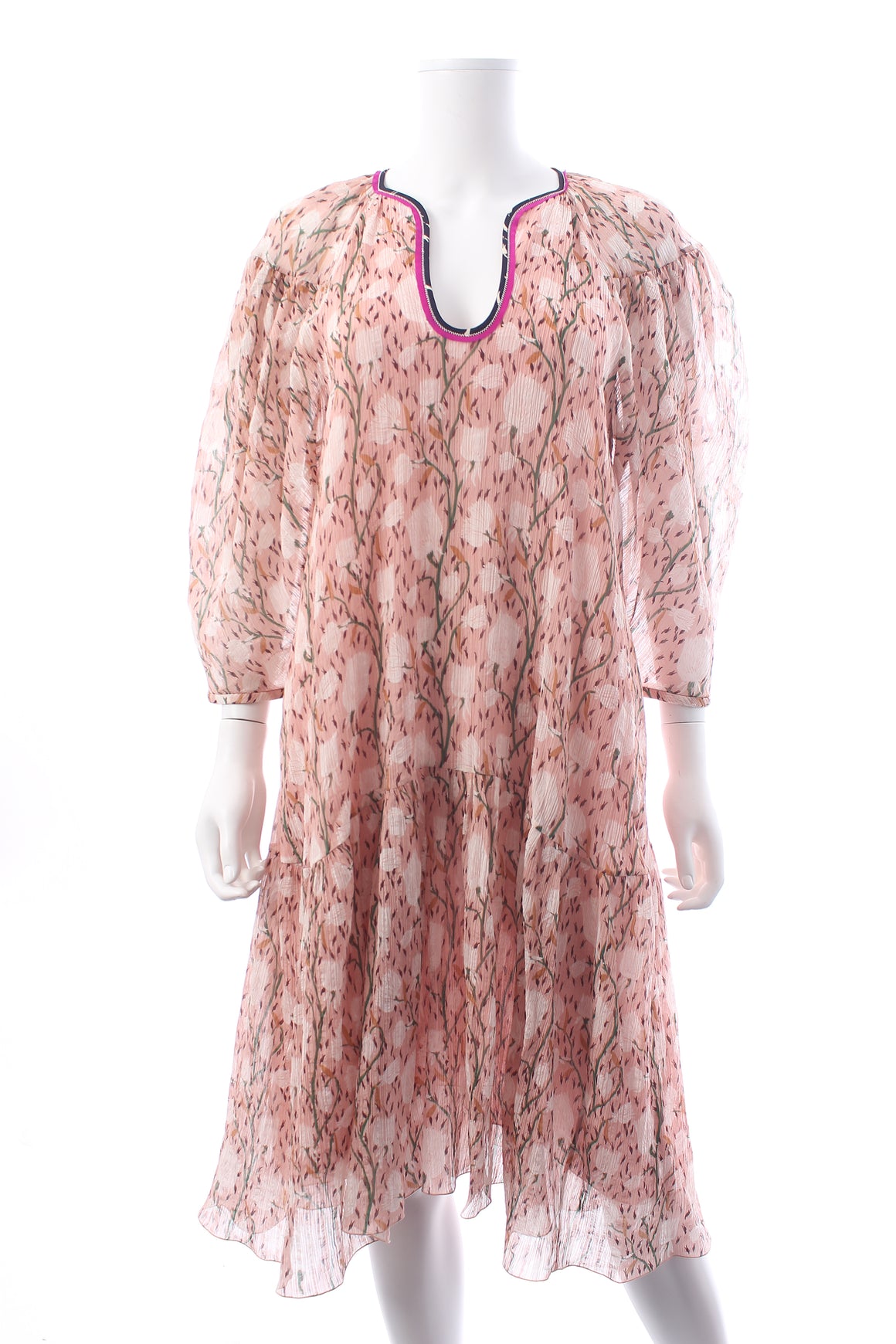 Chloe Tulip Printed Chiffon Midi Dress