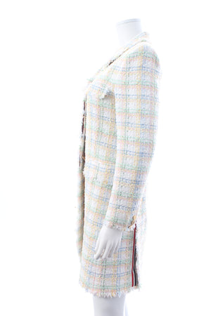 Thom Browne Cotton-Blend Tweed Coat
