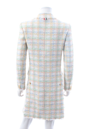 Thom Browne Cotton-Blend Tweed Coat