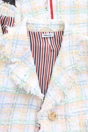 Thom Browne Cotton-Blend Tweed Coat