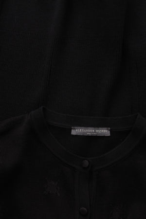 Alexander McQueen Semi-Sheer Panelled Silk-Blend Cardigan