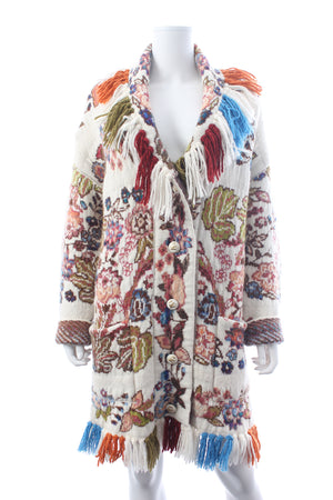 Etro Floral Jacquard Wool-Blend Cardigan