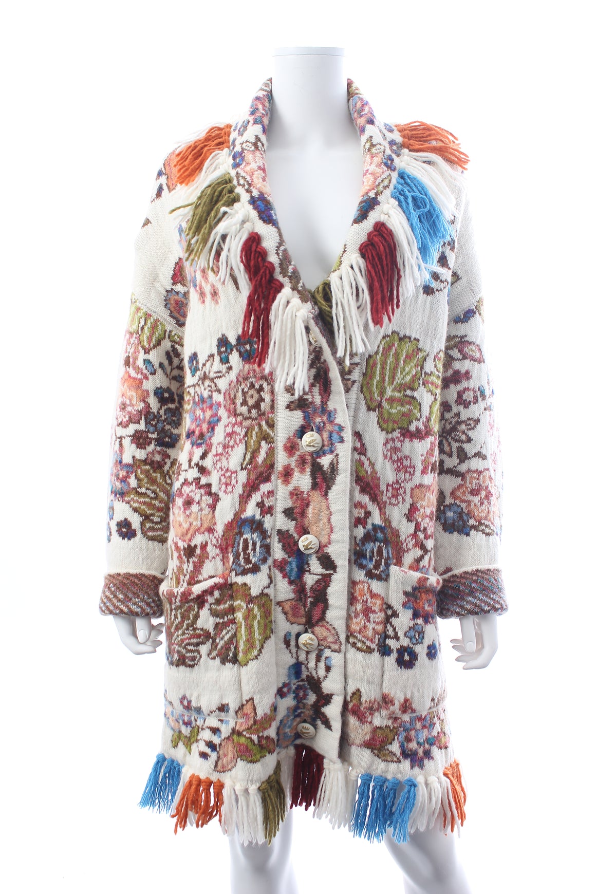 Etro Floral Jacquard Wool-Blend Cardigan
