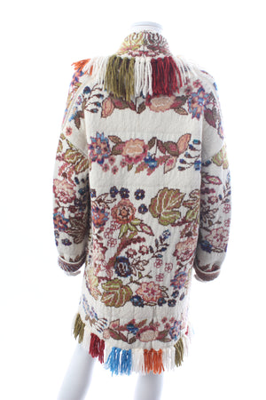 Etro Floral Jacquard Wool-Blend Cardigan