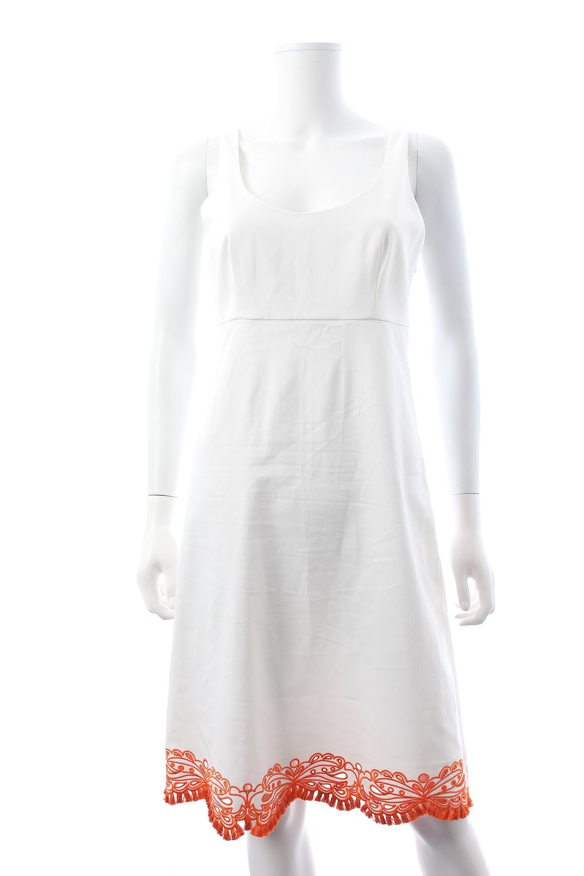 Emilio Pucci Embroidered-Hem Cotton Dress