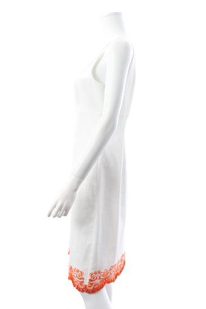 Emilio Pucci Embroidered-Hem Cotton Dress