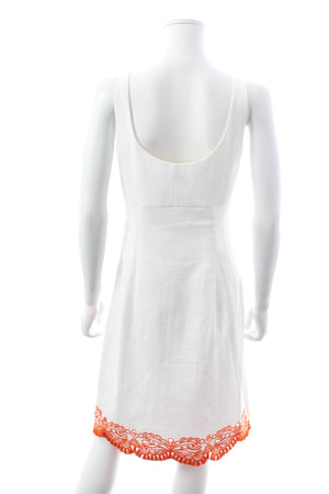 Emilio Pucci Embroidered-Hem Cotton Dress
