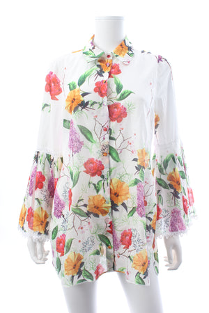 Charo Ruiz Ibiza Aster Printed Cotton Blouse