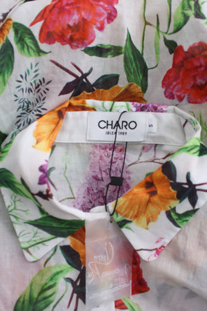 Charo Ruiz Ibiza Aster Printed Cotton Blouse