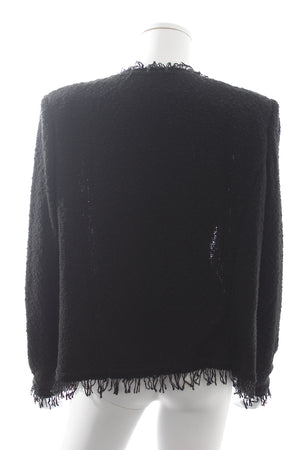 Iro 'Shivani' Frayed Cotton-Blend Bouclé Jacket