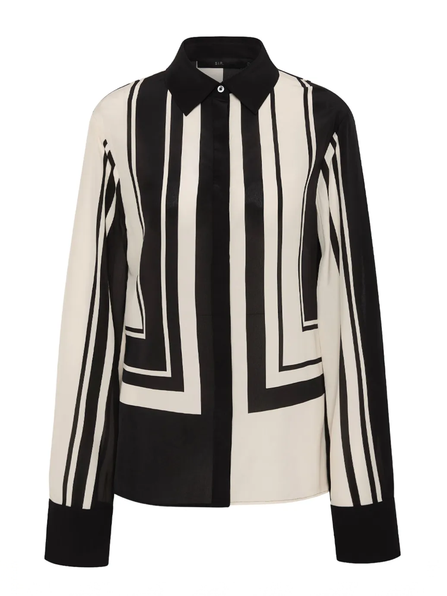SIR Pietra Striped Silk Shirt