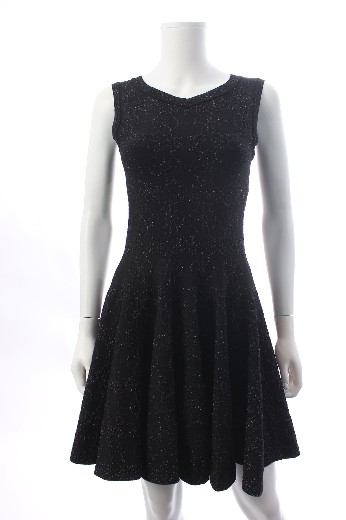 Alaïa Metallic Jacquard-Knit Mini Dress